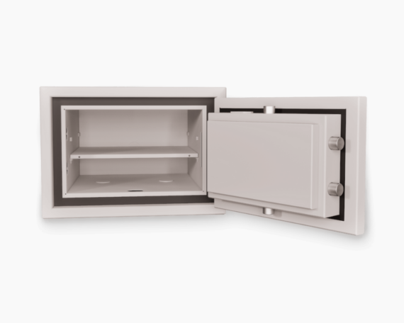 Newton S2 20L fire and burglary resistant safe open front view