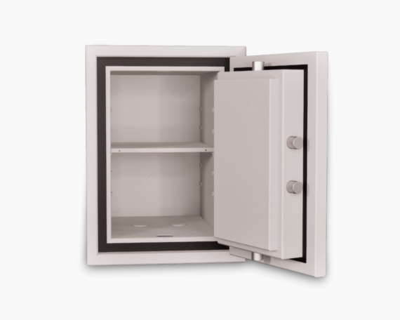 Newton S2 30L fire and burglary resistant safe open front view